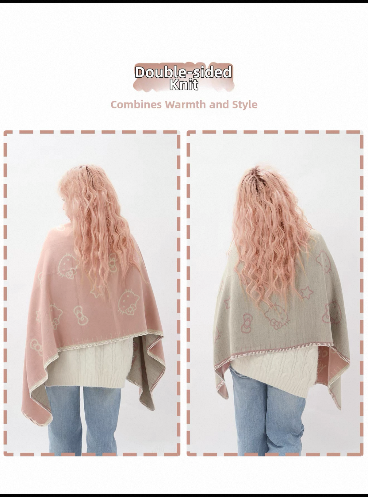 Hello Kitty Knitted Scarf