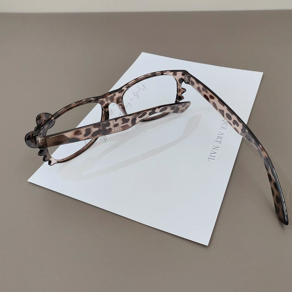 Kitty Leopard Print Glasses Frame